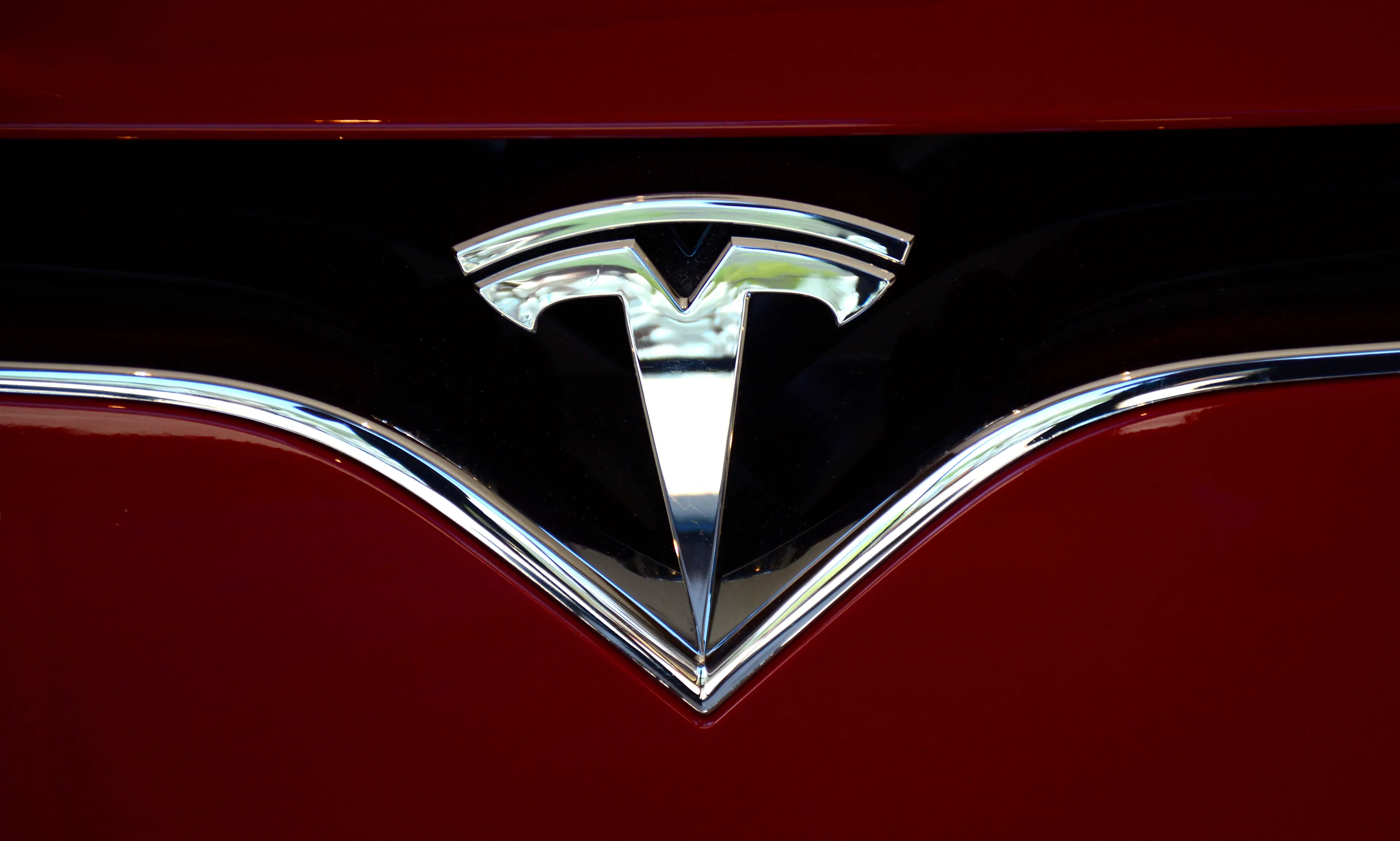 Elon Musk’s electric car brand Tesla is easily recognisable to most by its iconic T logo (Robert Alexander/Getty Images)