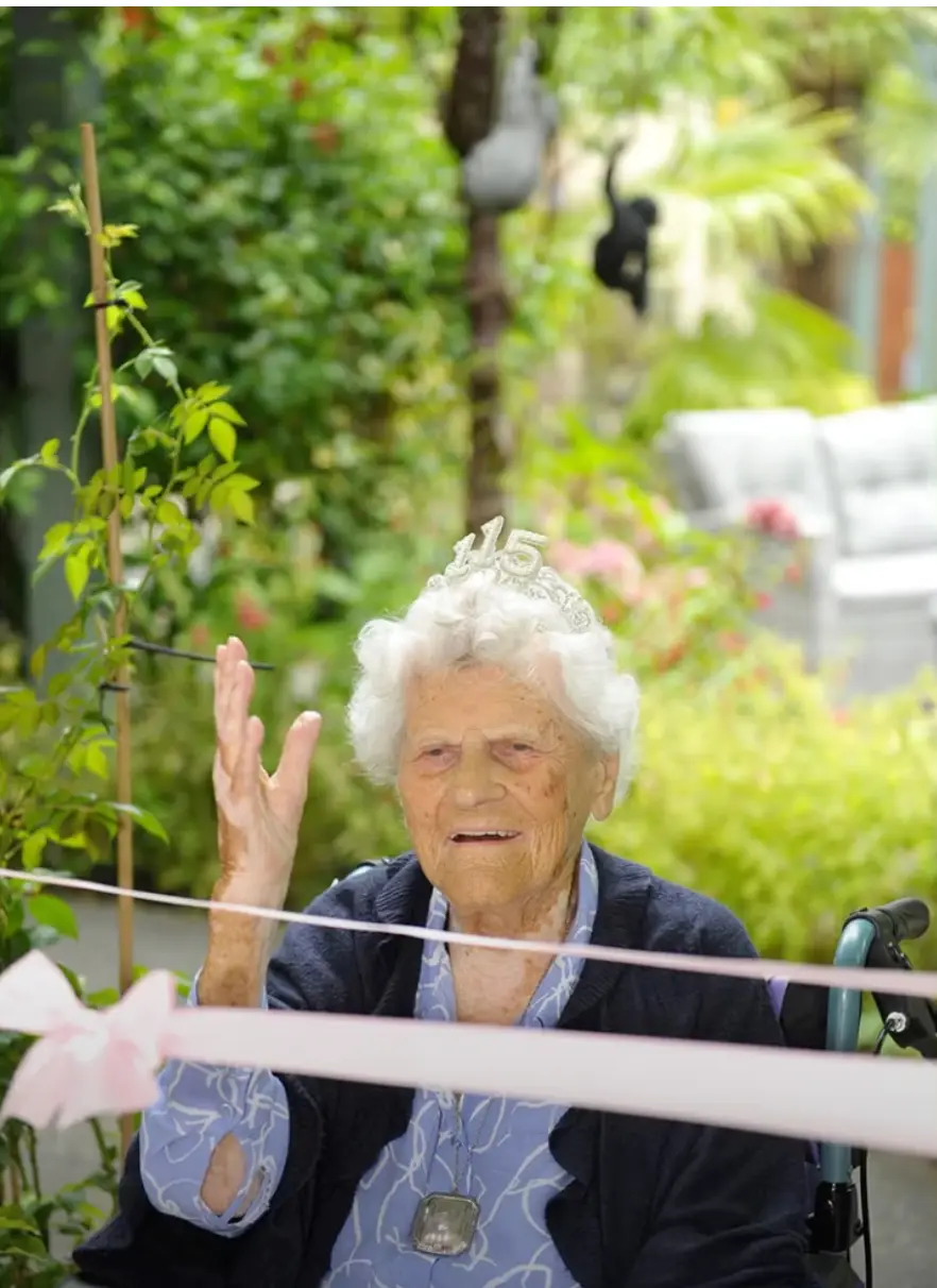 She'd previously revealed what she thought was the secret to her long life (Hallmark Luxury Care Homes)