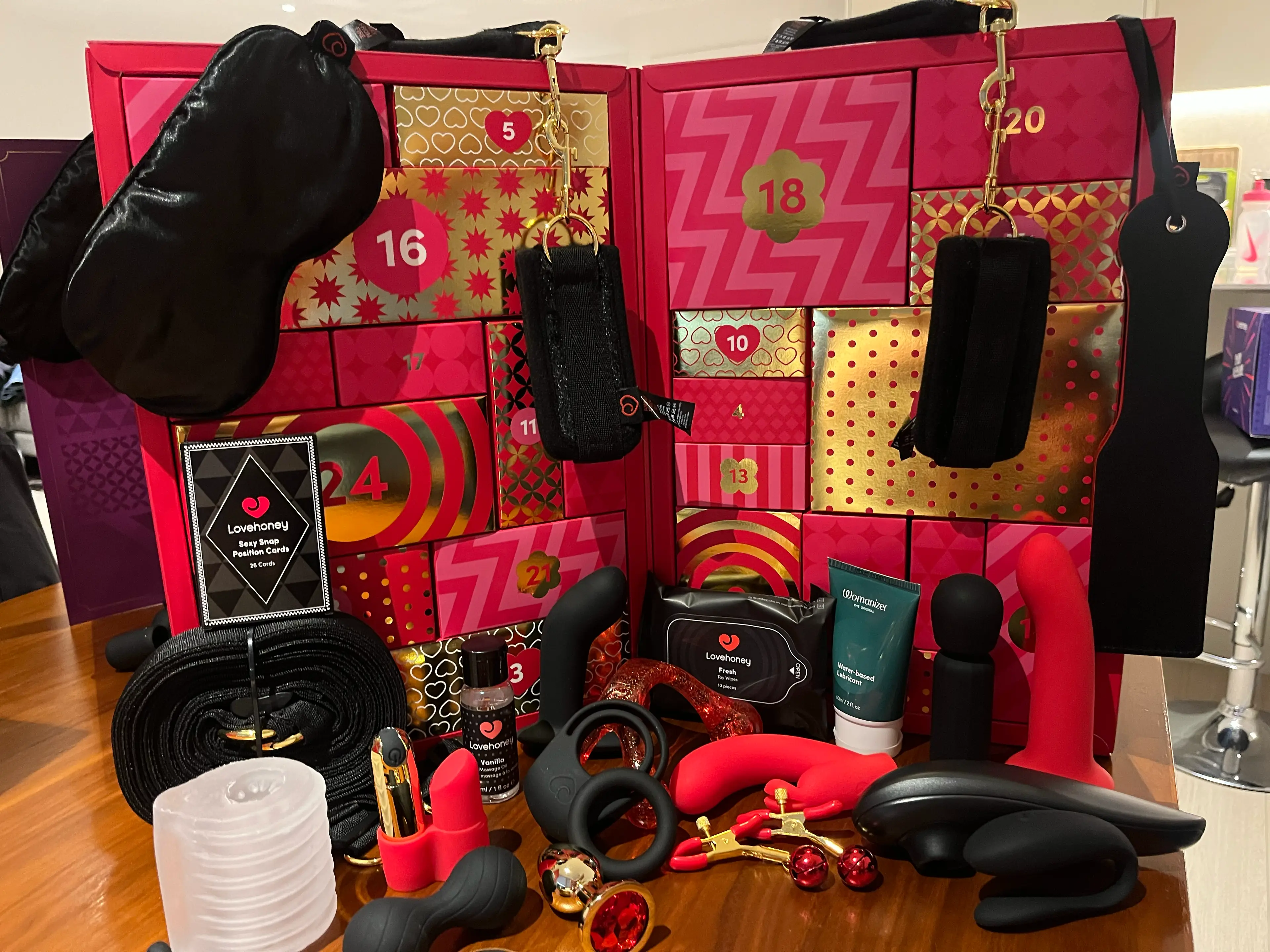 The Lovehoney Couple's advent calendar offers a wide range of toys and surprises (Tyla)