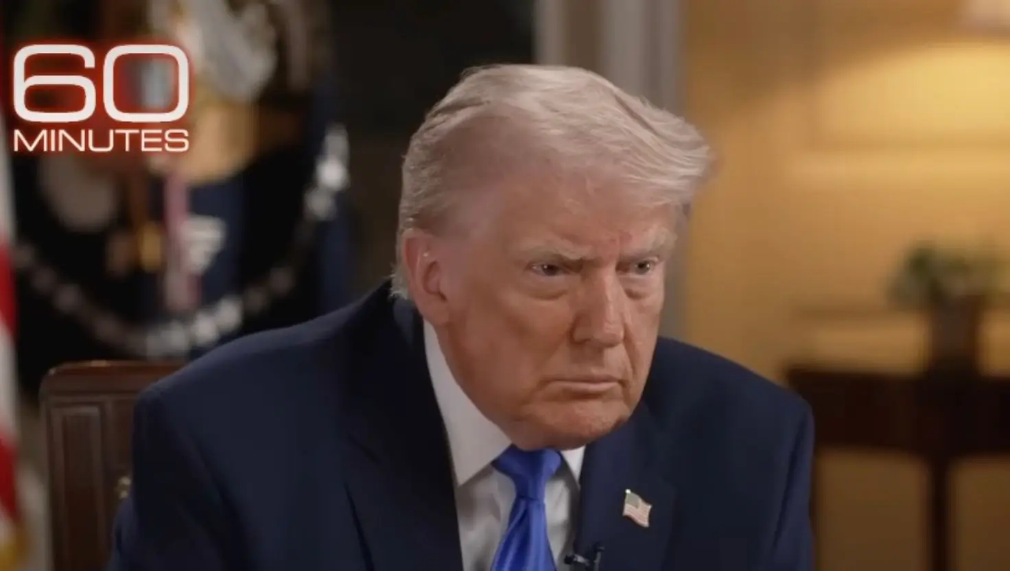 The Republican called the interviewer a 'disgrace' when she read out the shooter's manifesto (CBS)