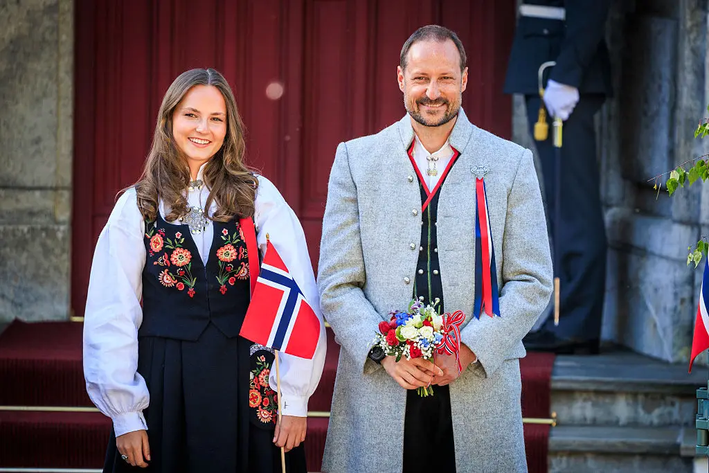Haakon and his daughter, Crown Princess Ingrid Alexandra (Per Ole Hagen / Stringer / Getty Images)