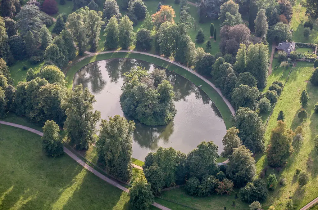 Princess Diana is buried at the centre of a lake on the estate owned by her family (Photograph by David Goddard/Getty Images)