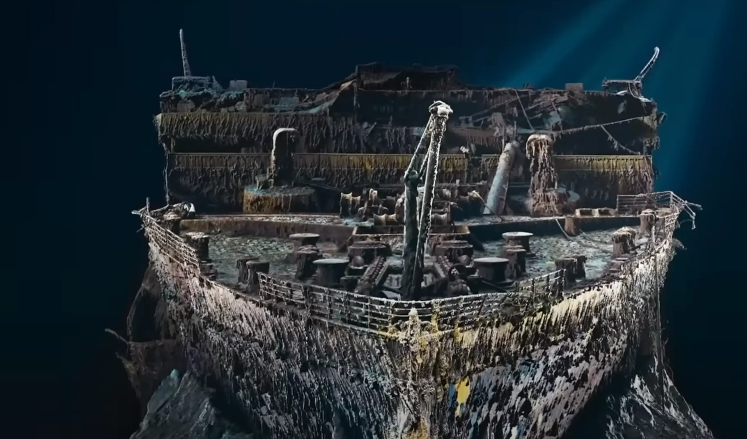 The scans have shed more light on the ship's final hours (National Geographic)