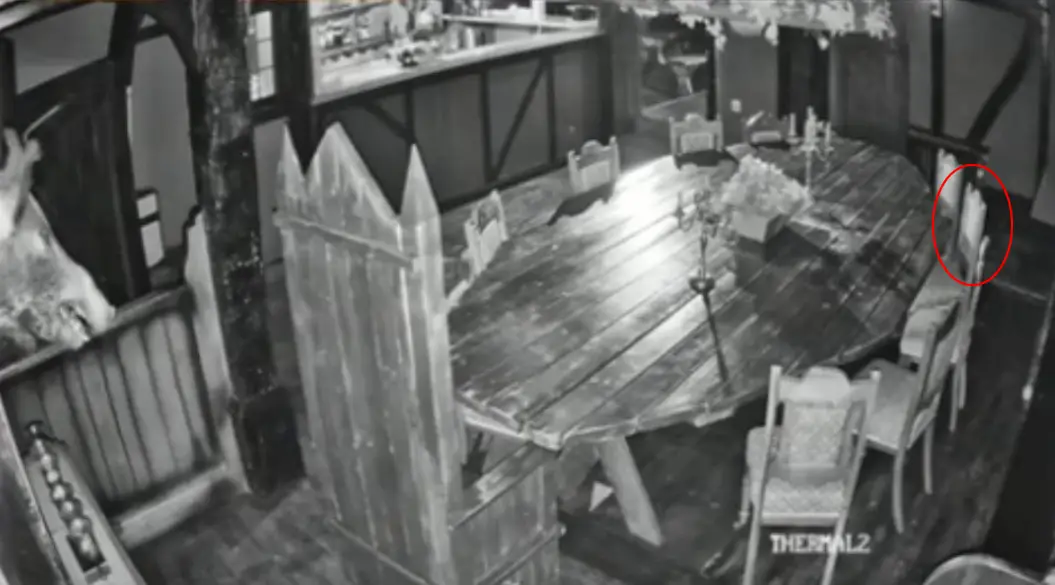 A chair appeared to move by itself.