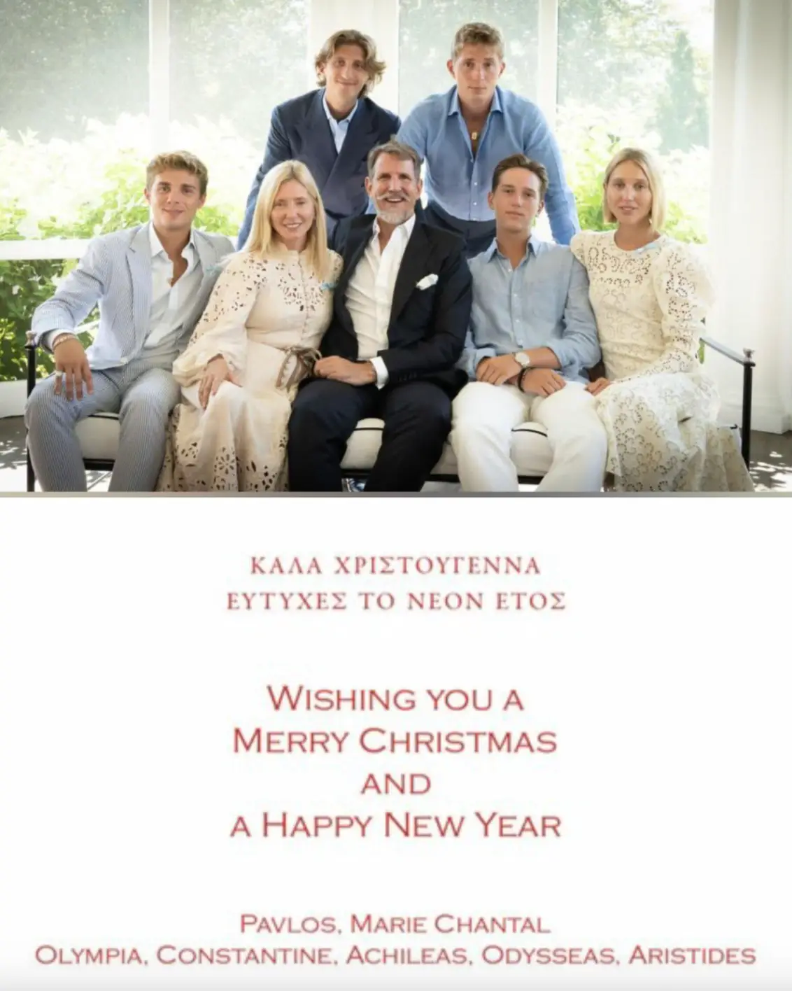 The Greek royal family were deposed back in the 1970s (Instagram/@mariechantal22)