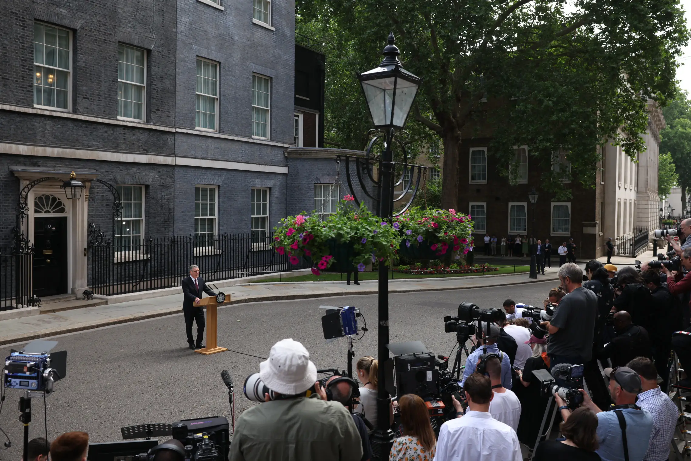 Starmer vowed to stay in office until a leadership contest is complete (Dan Kitwood/Getty Images)