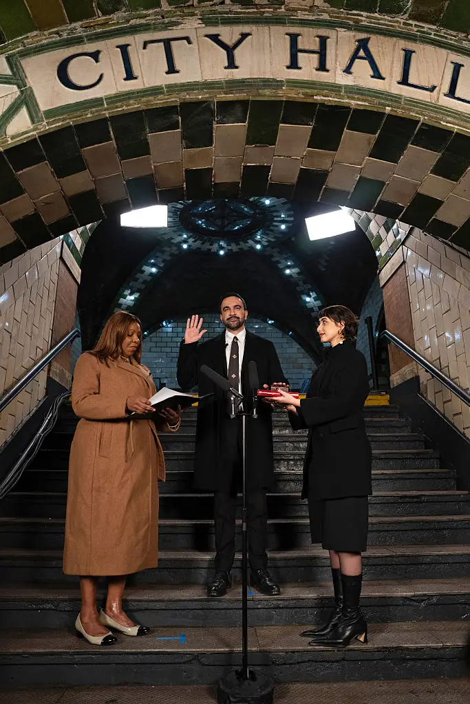There's a symbolic reason why he chose the subway station (Pool/Getty Images)