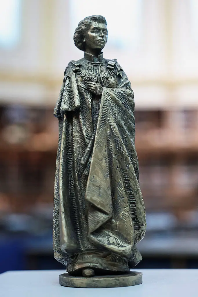 It comes as the late monarch's national memorial statue has been revealed (WPA Pool/Getty Images)