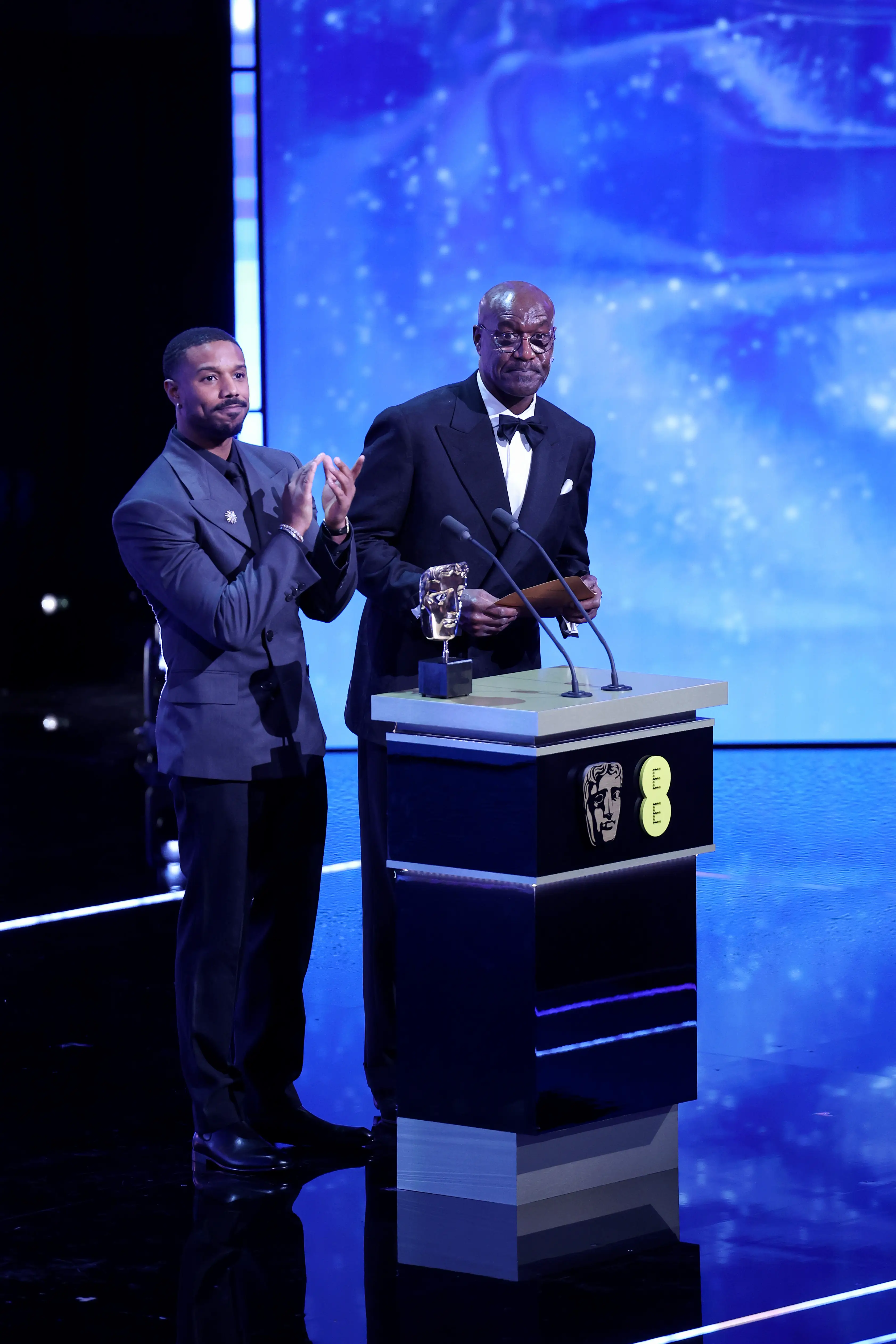 BAFTA has issued an apology to Michael B. Jordan and Delroy Lindo following Sunday's incident (Tristan Fewings/BAFTA/Getty Images for BAFTA)
