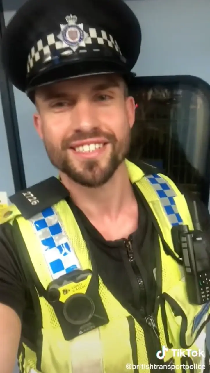 The officer responded on TikTok. (
