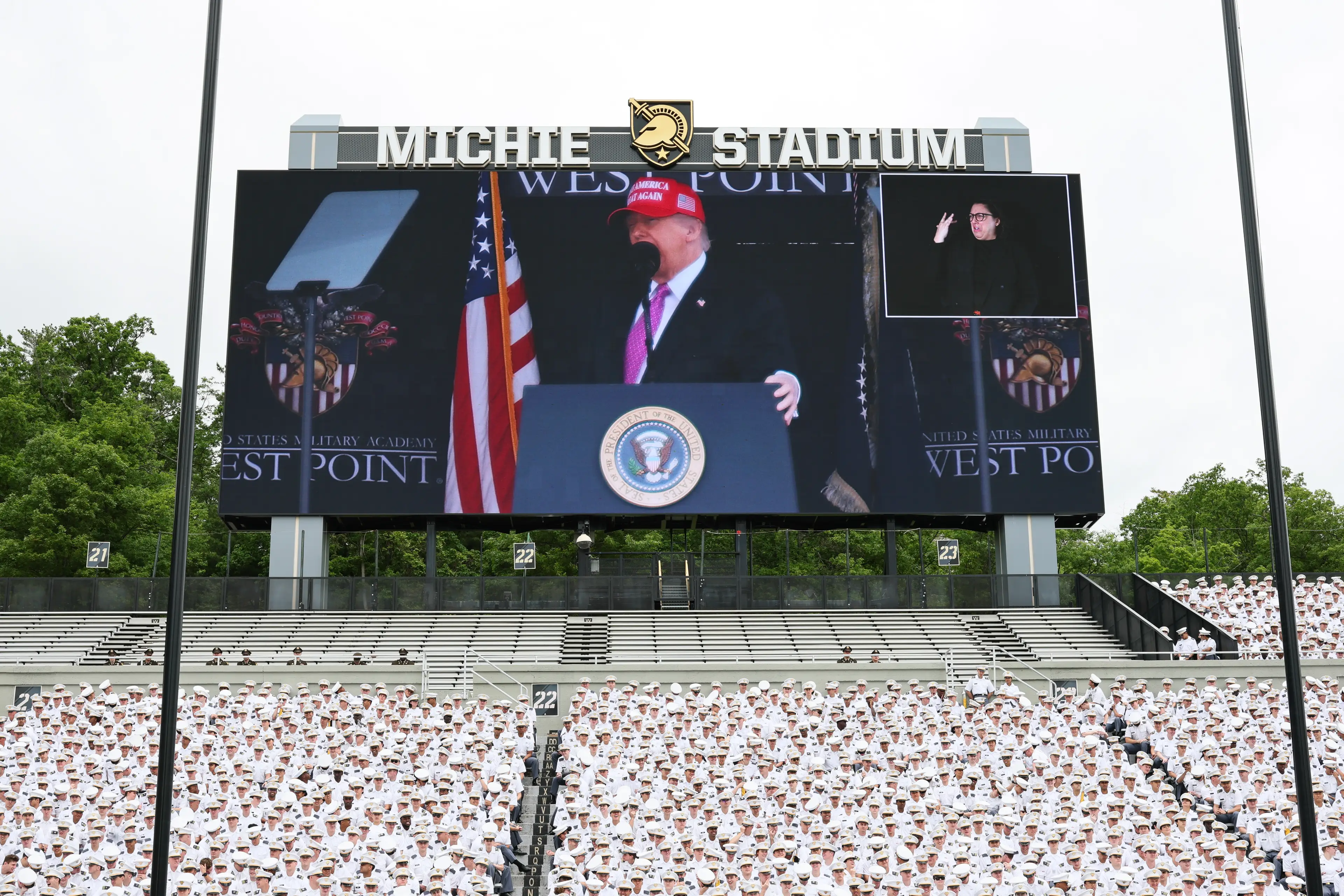 He broke a major tradition during his appearance (Michael M. Santiago/Getty Images)