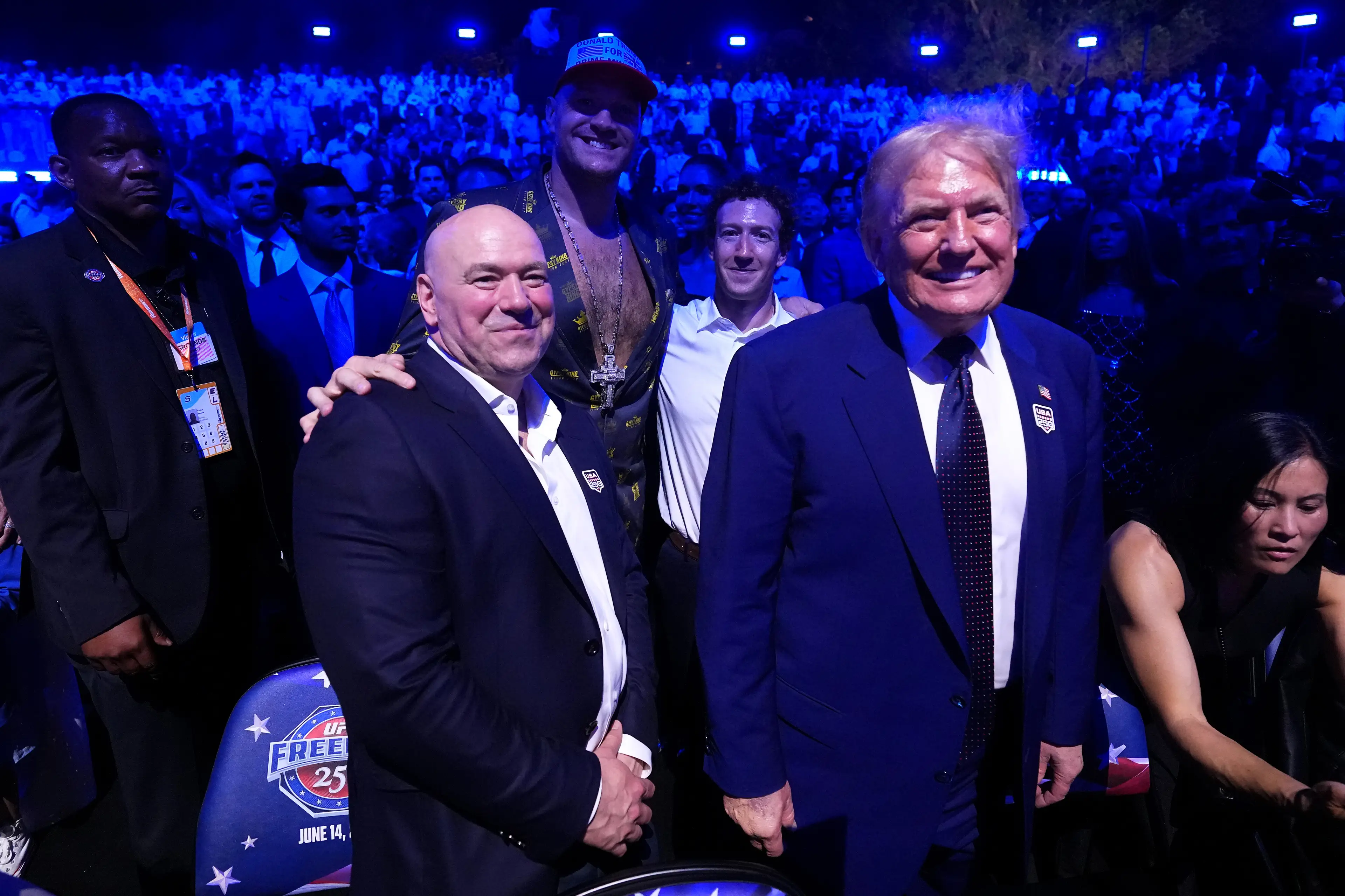 Tyson posed alongside Trump (Jeff Bottari/Zuffa LLC)