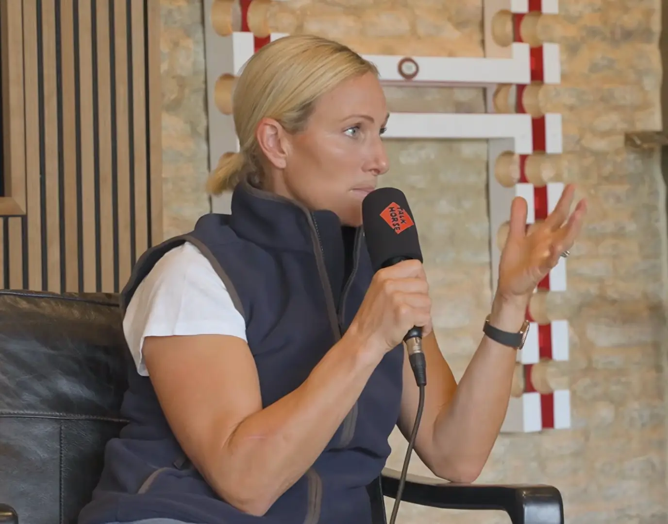 Zara Tindall has opened up about the reality of growing up without a royal title in a new podcast appearance (YouTube/Talk Horse)