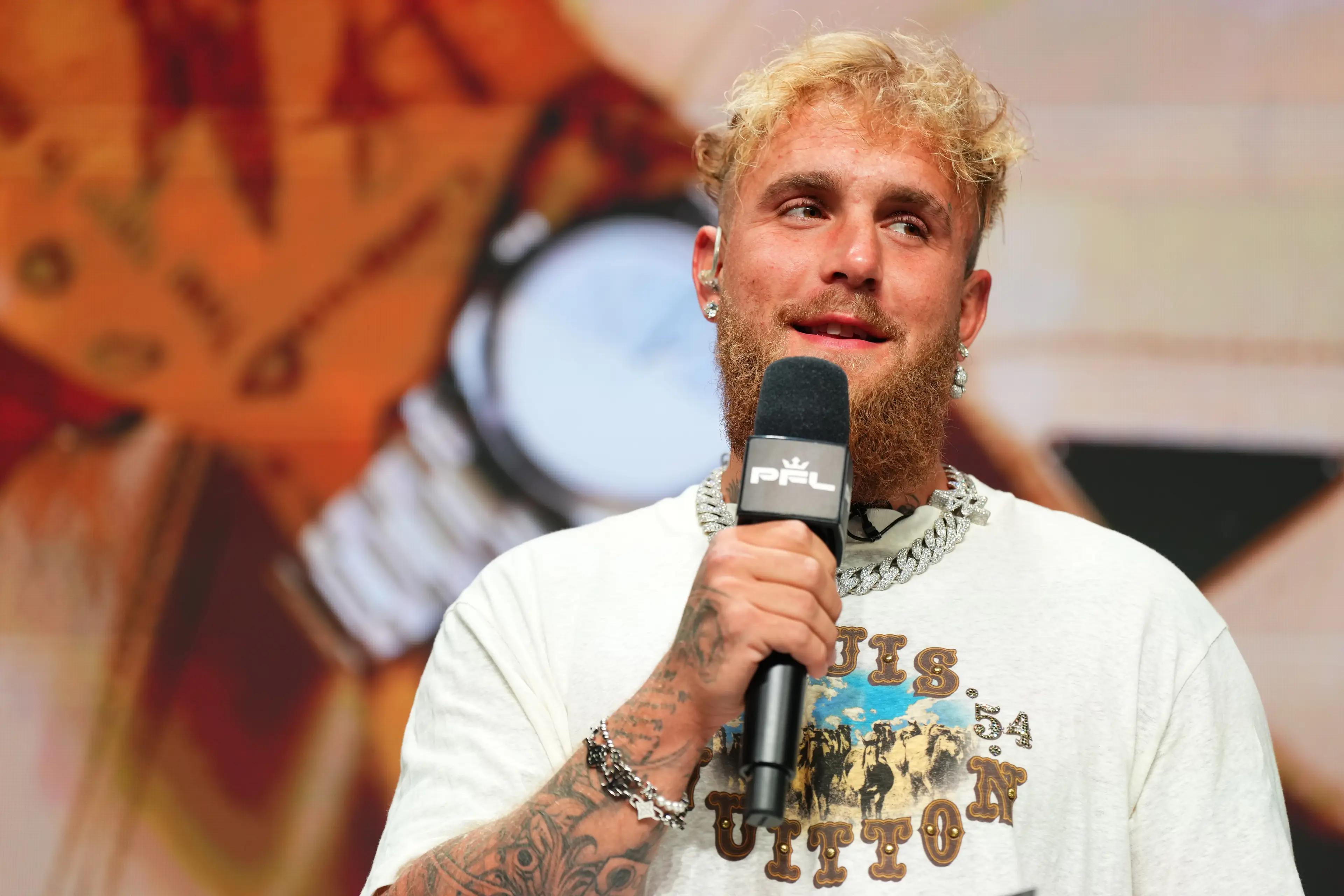 Jake Paul has teased the idea of offering Molly-Mae a brand ambassador job for his line of men's health products (Cooper Neill/Getty Images)