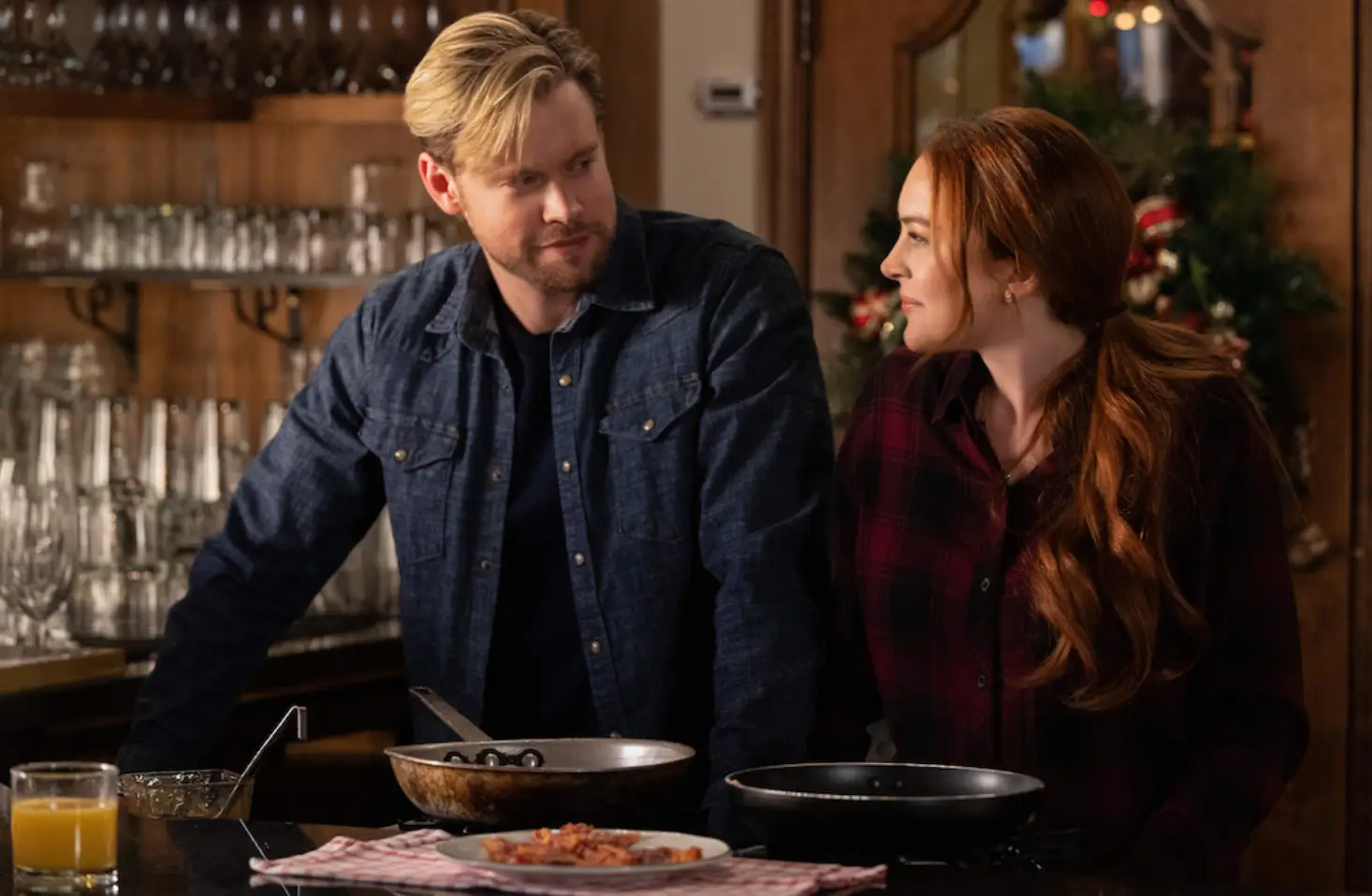 The movie sees Lindsay Lohan make her return to the screen in her first major role for over a decade.