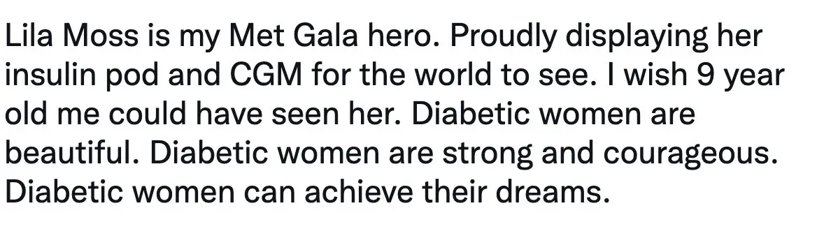 “Love showing my daughter every time you have your Omnipod where we can see,” someone else added (Twitter).