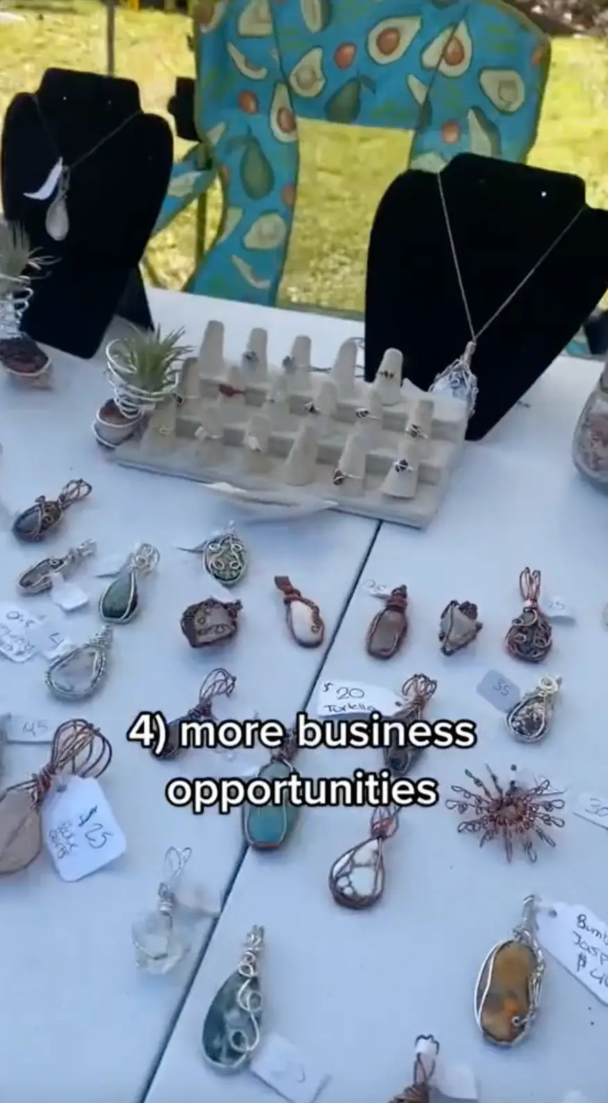 "Lastly, travelling allows me to expand my business and my customer base."