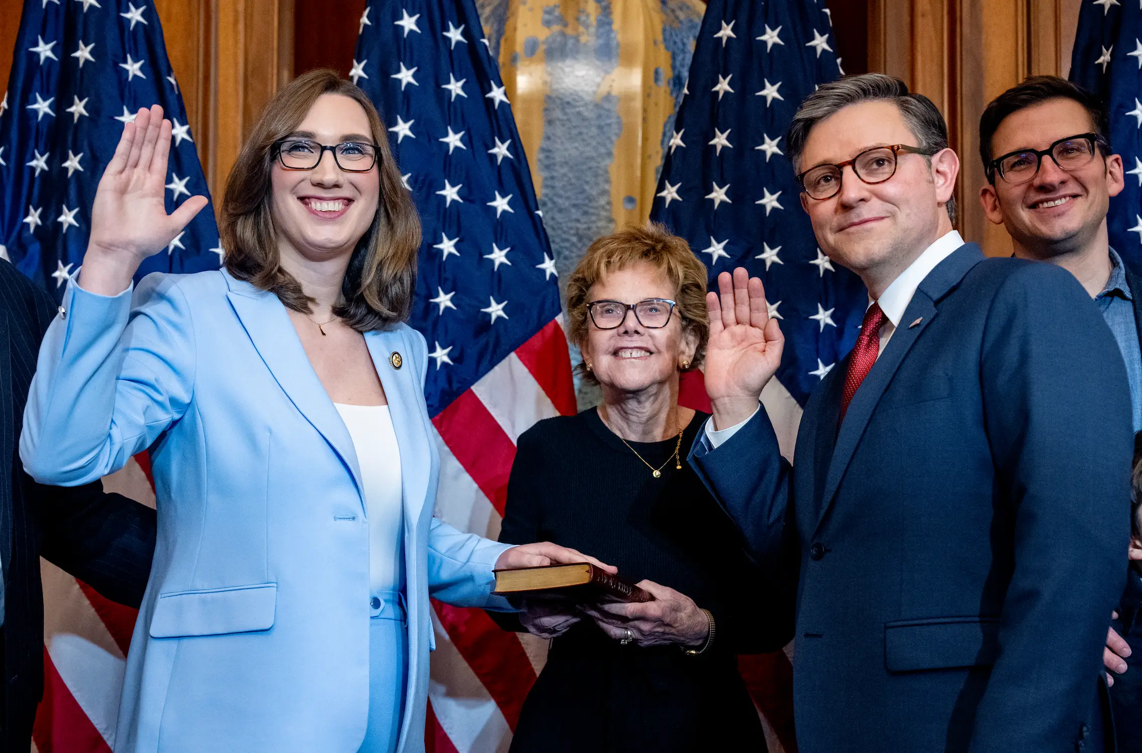 McBride became the first openly trans politician to be elected to Congress earlier this year (Andrew Harnik/Getty Images)