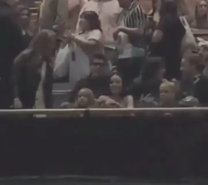 Katy's reaction to seeing her ex amused people online (X/@TheWitnessedBoy)