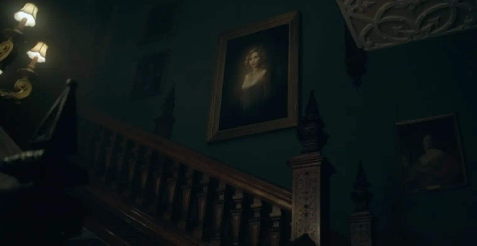 Grace's portrait can be seen. (