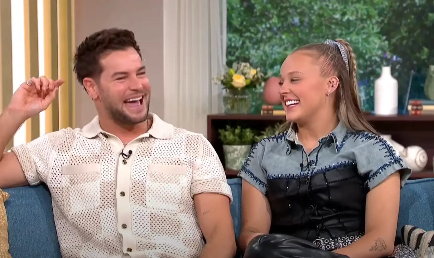 JoJo and Chris confirmed their relationship was strictly 'platonic' (ITV)