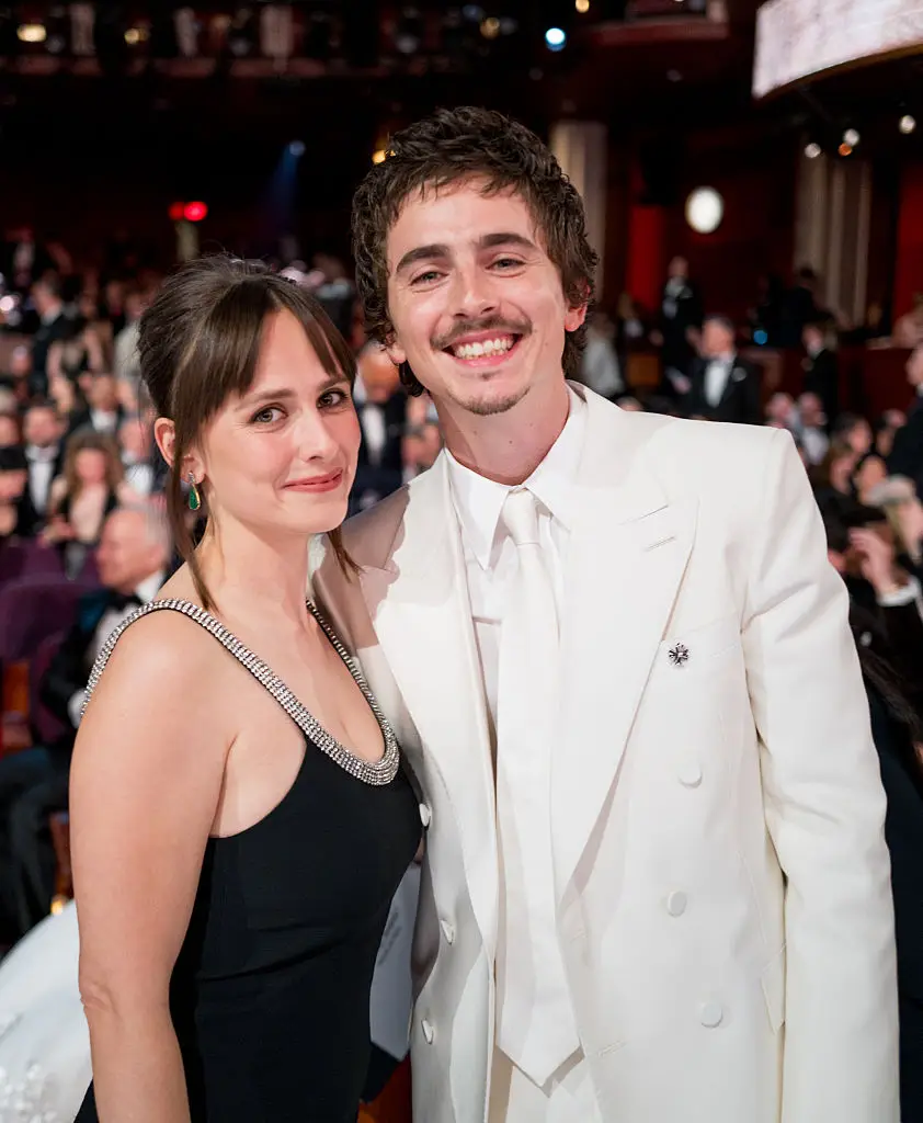 A lip reader has analysed Chalamet's exchange with his older sister Pauline at the Oscars on Sunday (John Shearer/98th Oscars / Contributor / Getty Images)