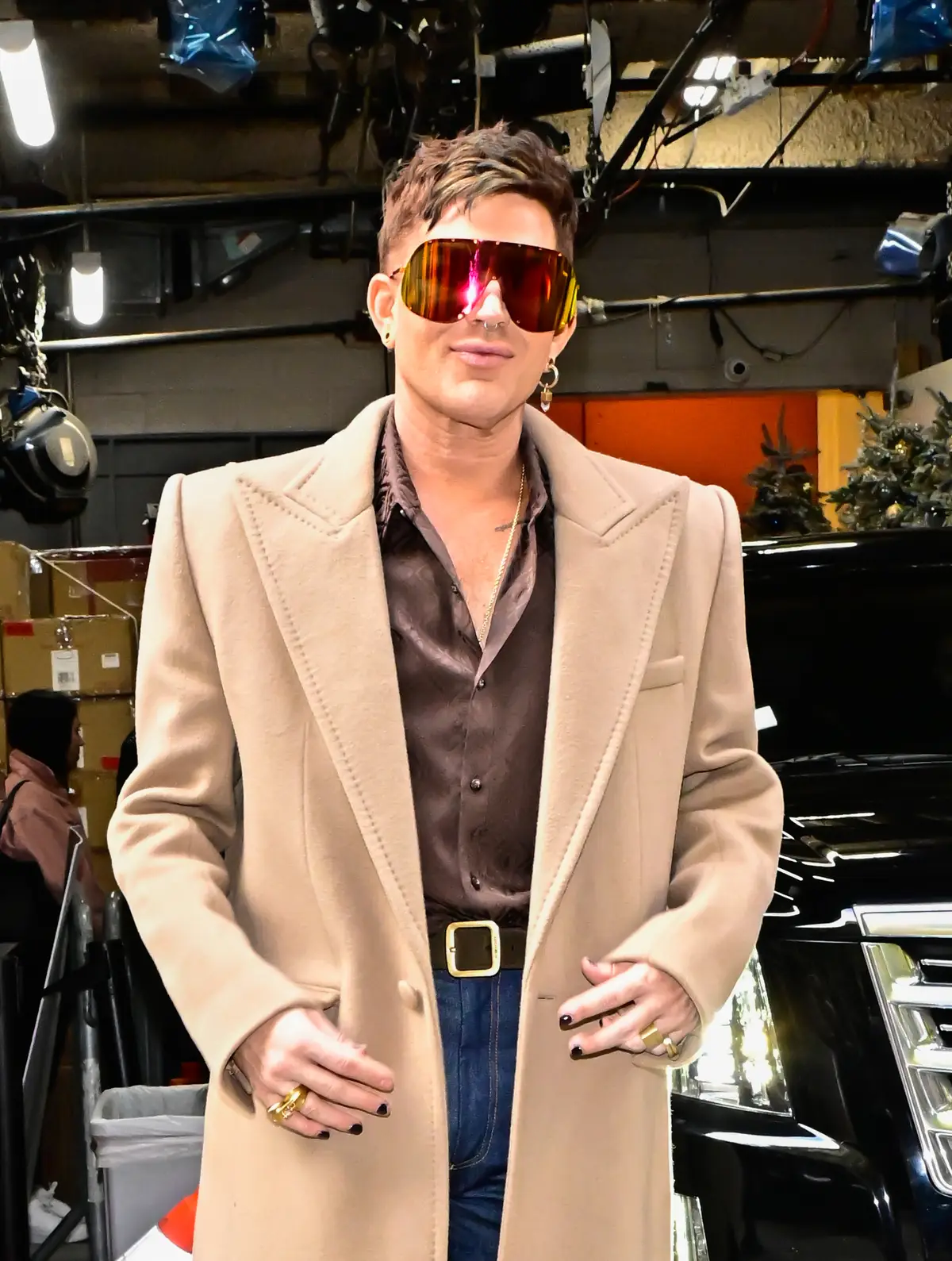 Adam Lambert has been showing off his weight loss after using Mounjaro. (Raymond Hall/GC Images)