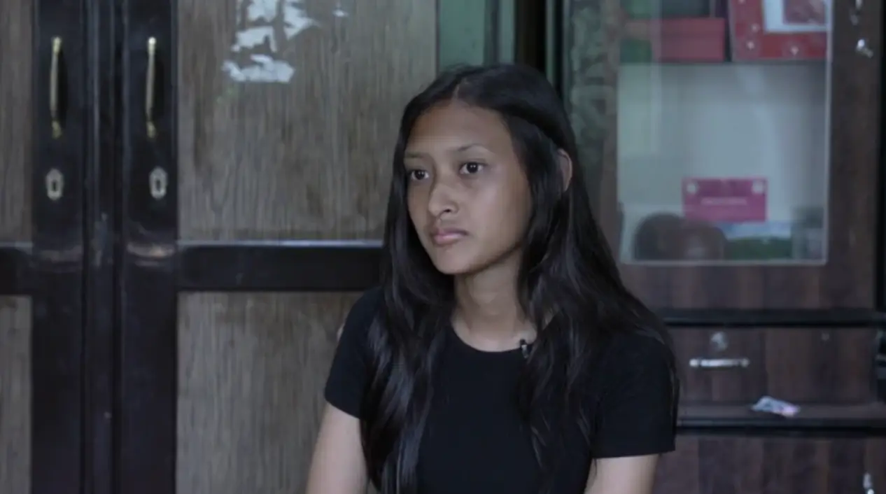 Amatya admitted she was initially unsure about her headteacher's warning (BBC)