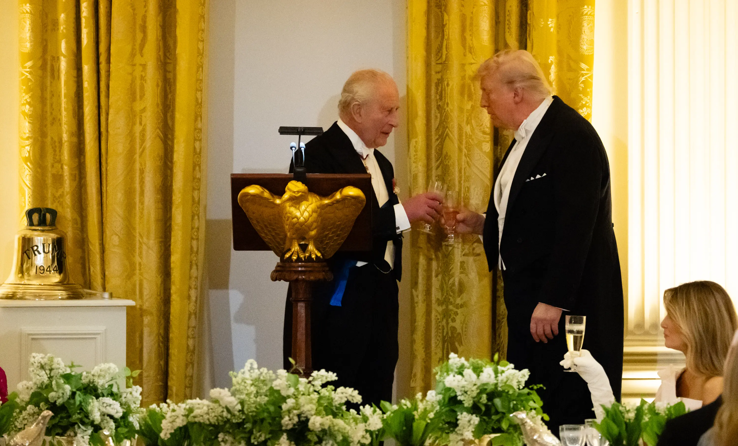 King Charles and Queen Camilla exchanged gifts with the US President and First Lady (Samir Hussein/WireImage/Getty Images)