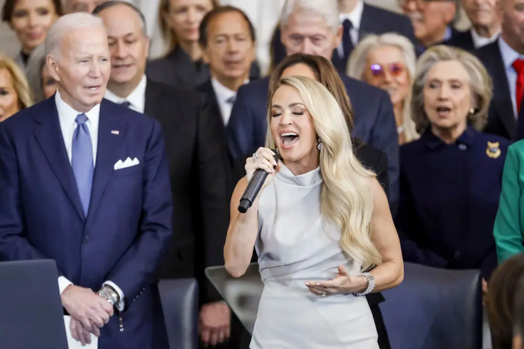 Carrie Underwood performed at Donald Trump's inauguration (SHAWN THEW/POOL/AFP) 