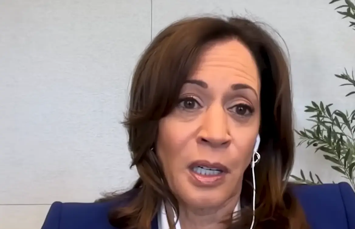 Kamala Harris has hit out at Donald Trump's $300,000,000 White House ballroom renovation (YouTube/The Weekly Show with Jon Stewart)