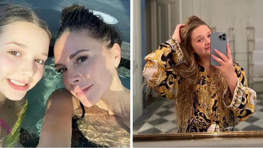 Victoria Beckham Proudly Shares Photos Of Daughter Harper With 'Full Nails'