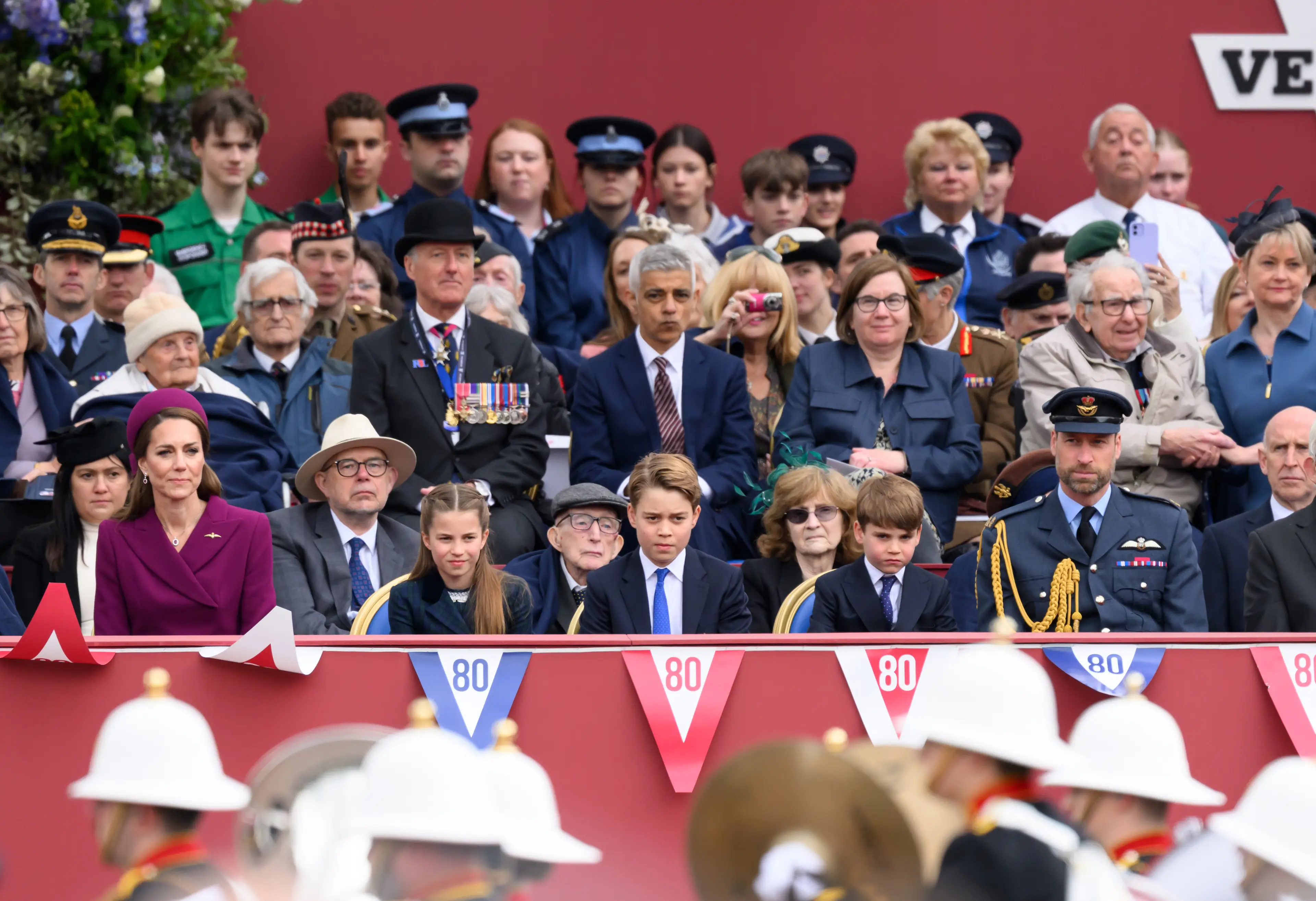 The Wales' celebrated the VE Day parade (Karwai Tang/WireImage)