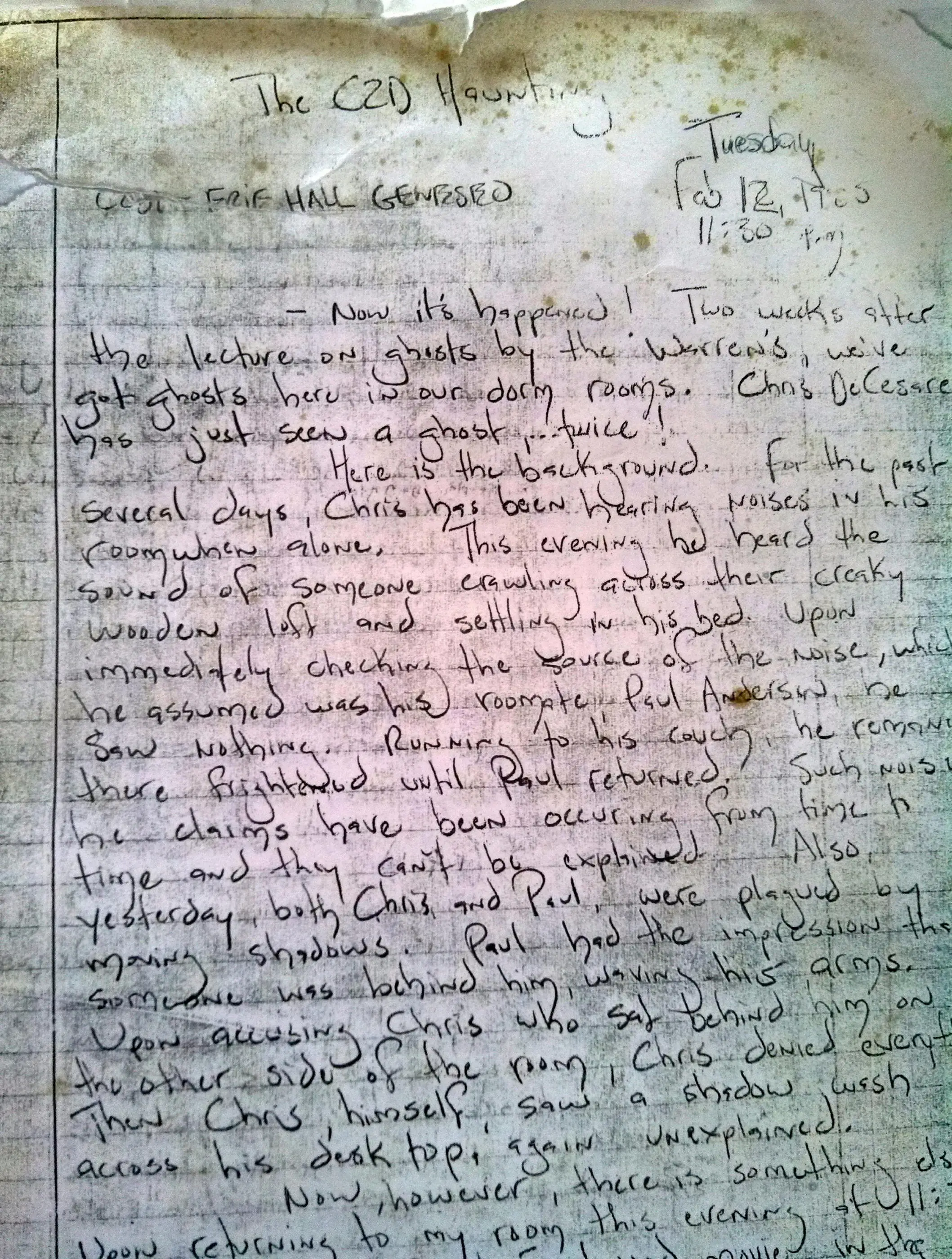 The letter in question was handwritten (SWNS)