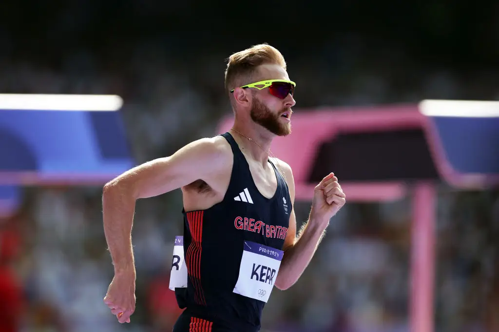 Josh Kerr revealed the reason he's always sporting sunglasses on his runs. (Michael Steele/Getty Images)