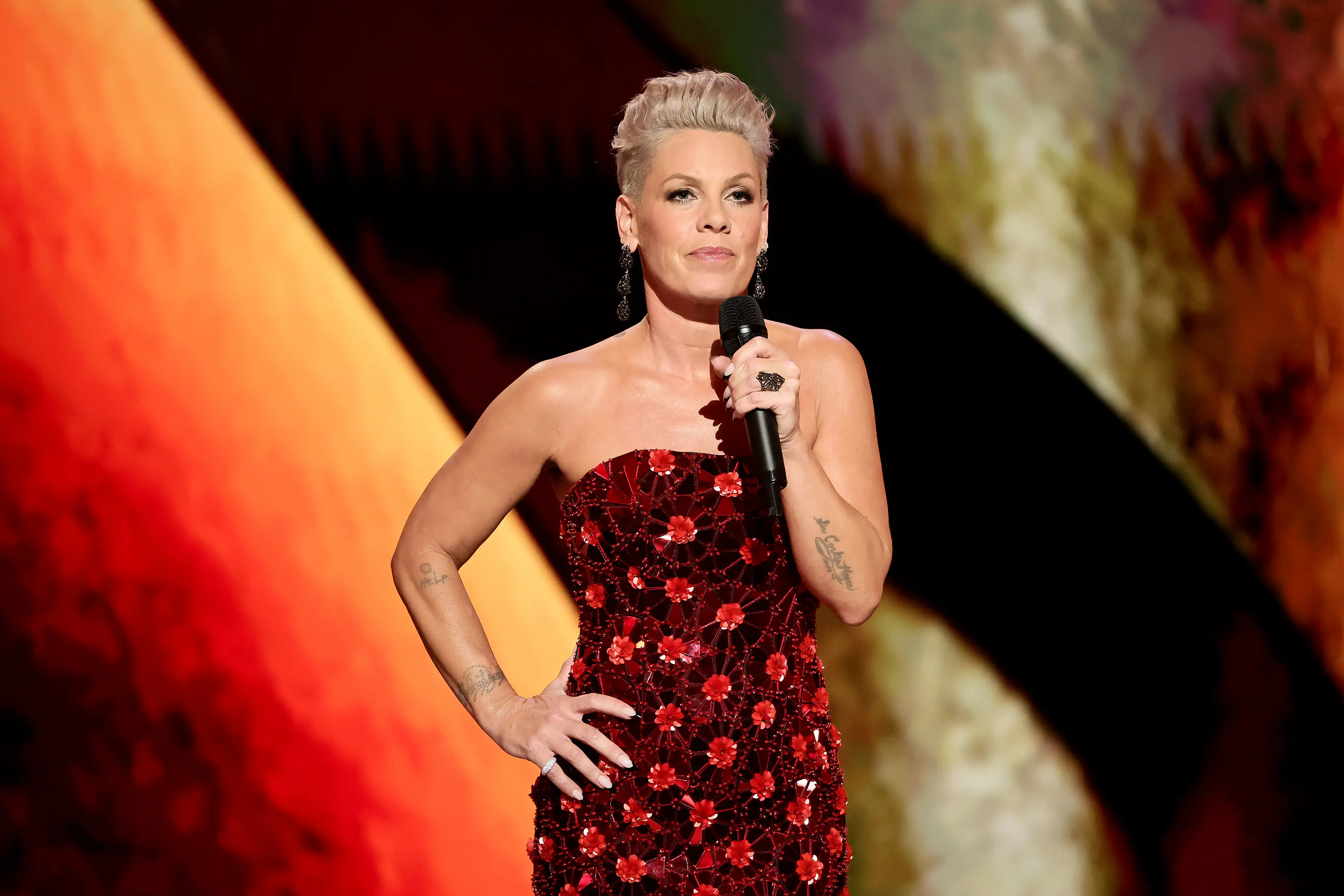 Pink criticised Macklemore's stance (OMAR AL-QATTAA/AFP via Getty Images)