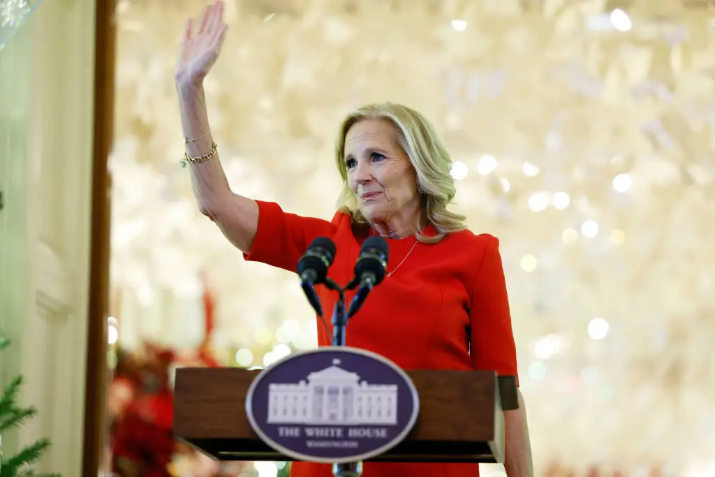 Jill Biden previously said she was 'disappointed' after Joe Biden pulled out of the presidential race (Anna Moneymaker / Staff / Getty Images)