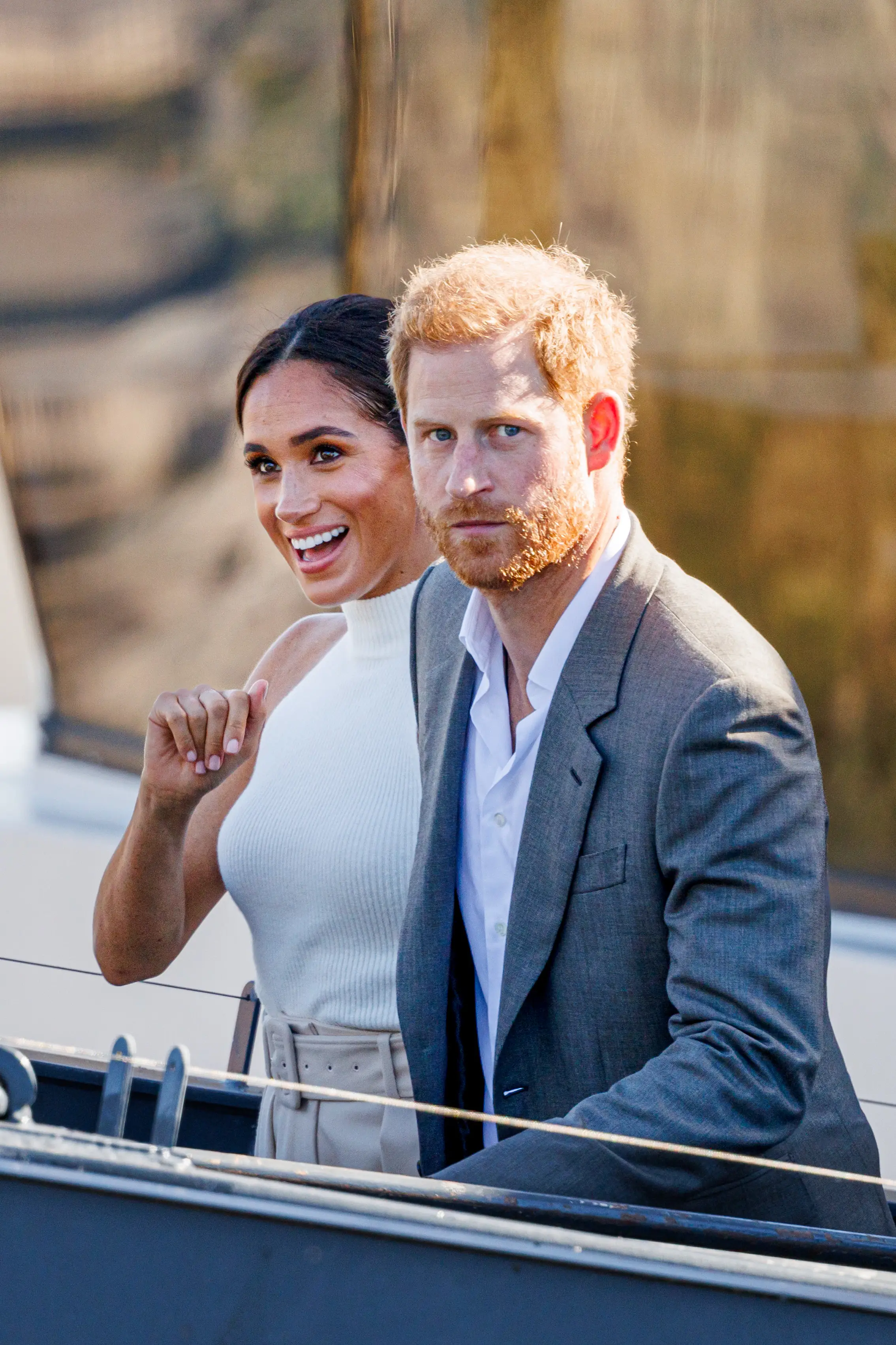 Prince Harry and his wife, Meghan Markle, stepped down as senior royals back in 2020 (Patrick van Katwijk/Getty Images)