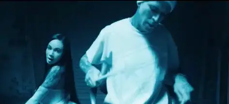 The lookalike seems to reference Barker's famous father (Atlantic Records)