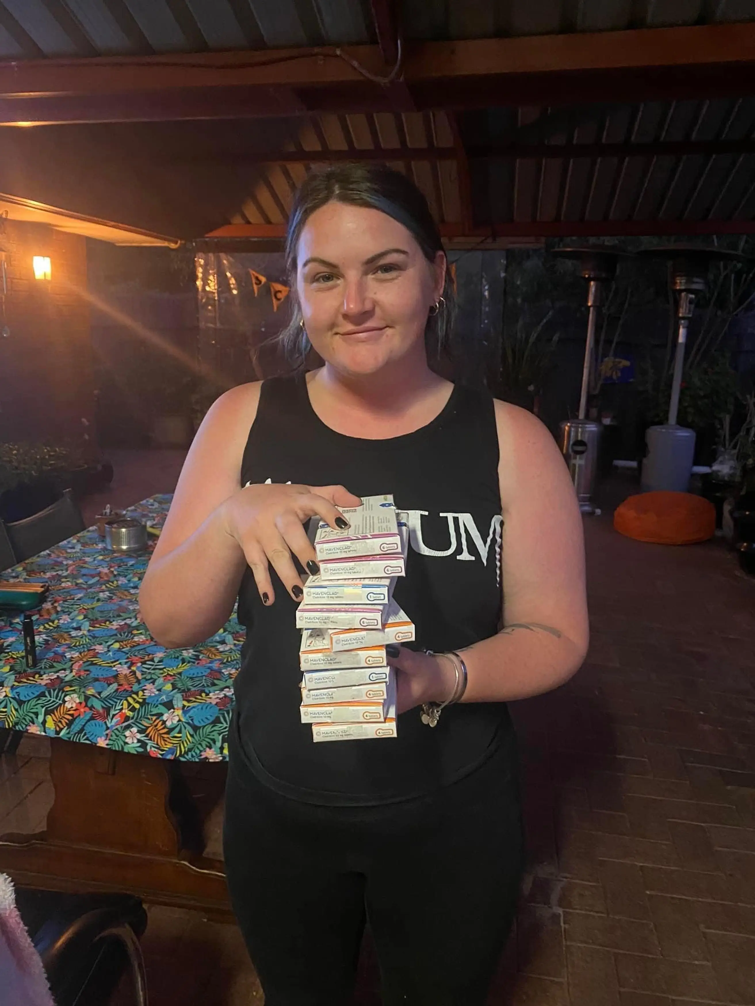 Malaynee treats her MS with medication and a controlled diet.