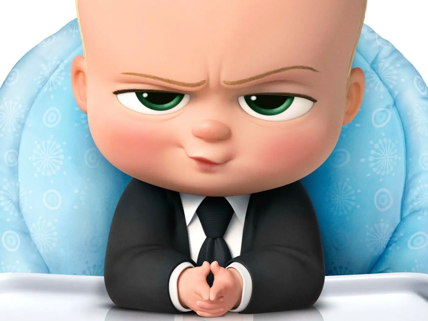 People in the comments compared the baby to the Boss Baby character (