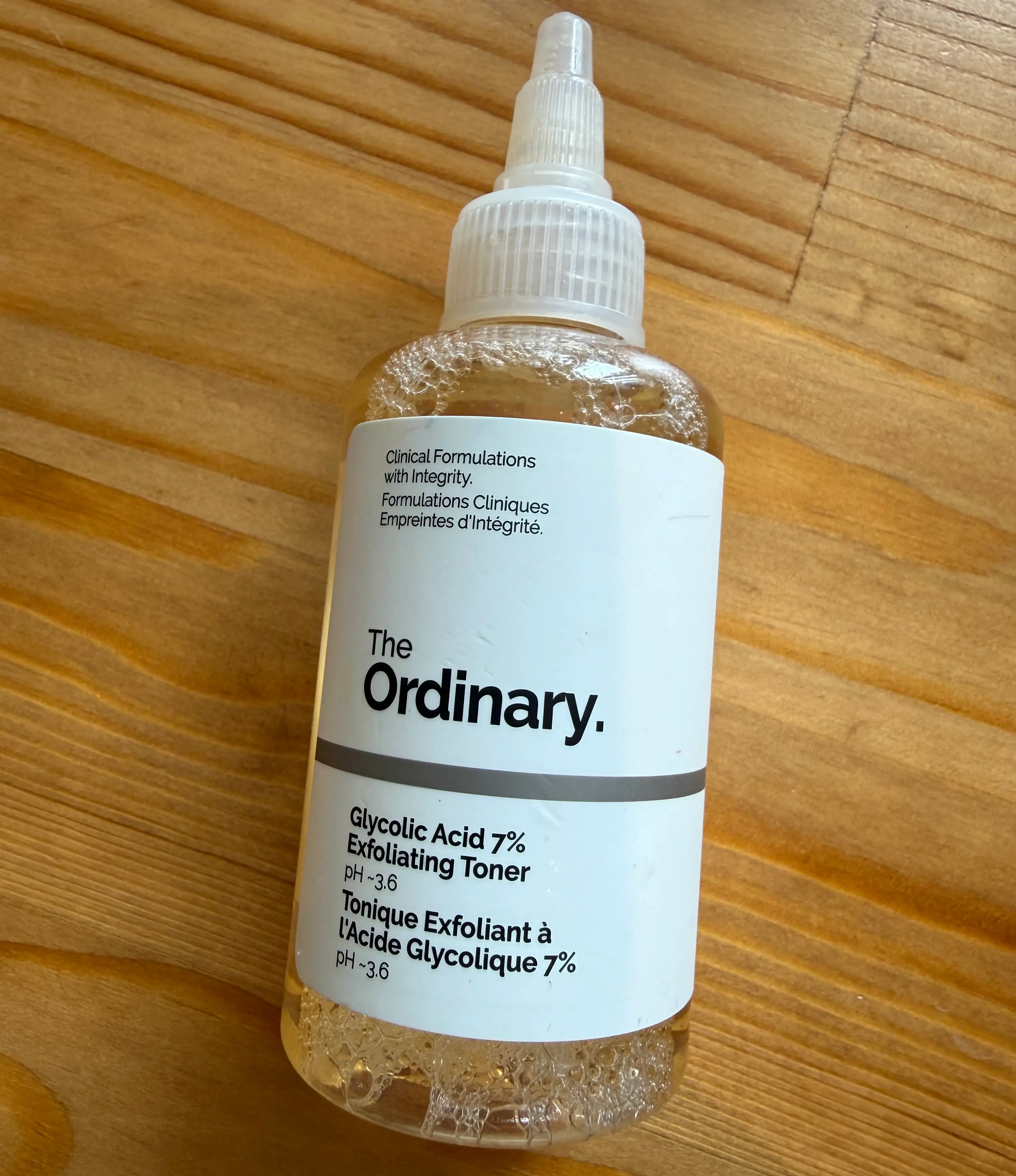 We're a huge fan of The Ordinary's glycolic acid in the office 
