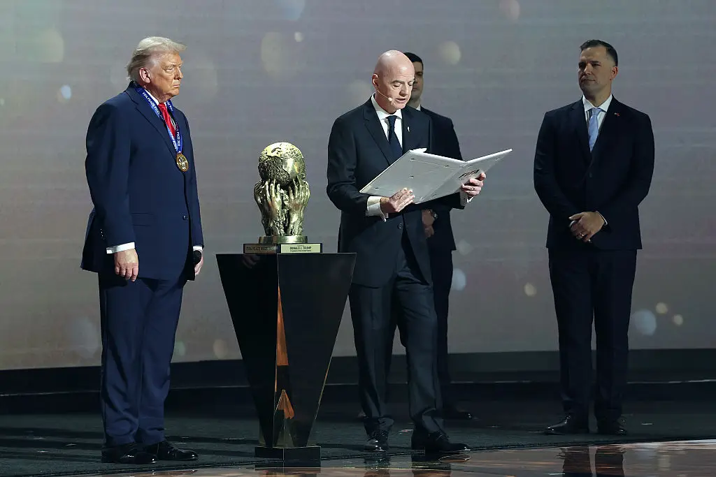 Donald Trump has been awarded the FIFA Peace Prize (Michael Regan - FIFA/Getty Images)