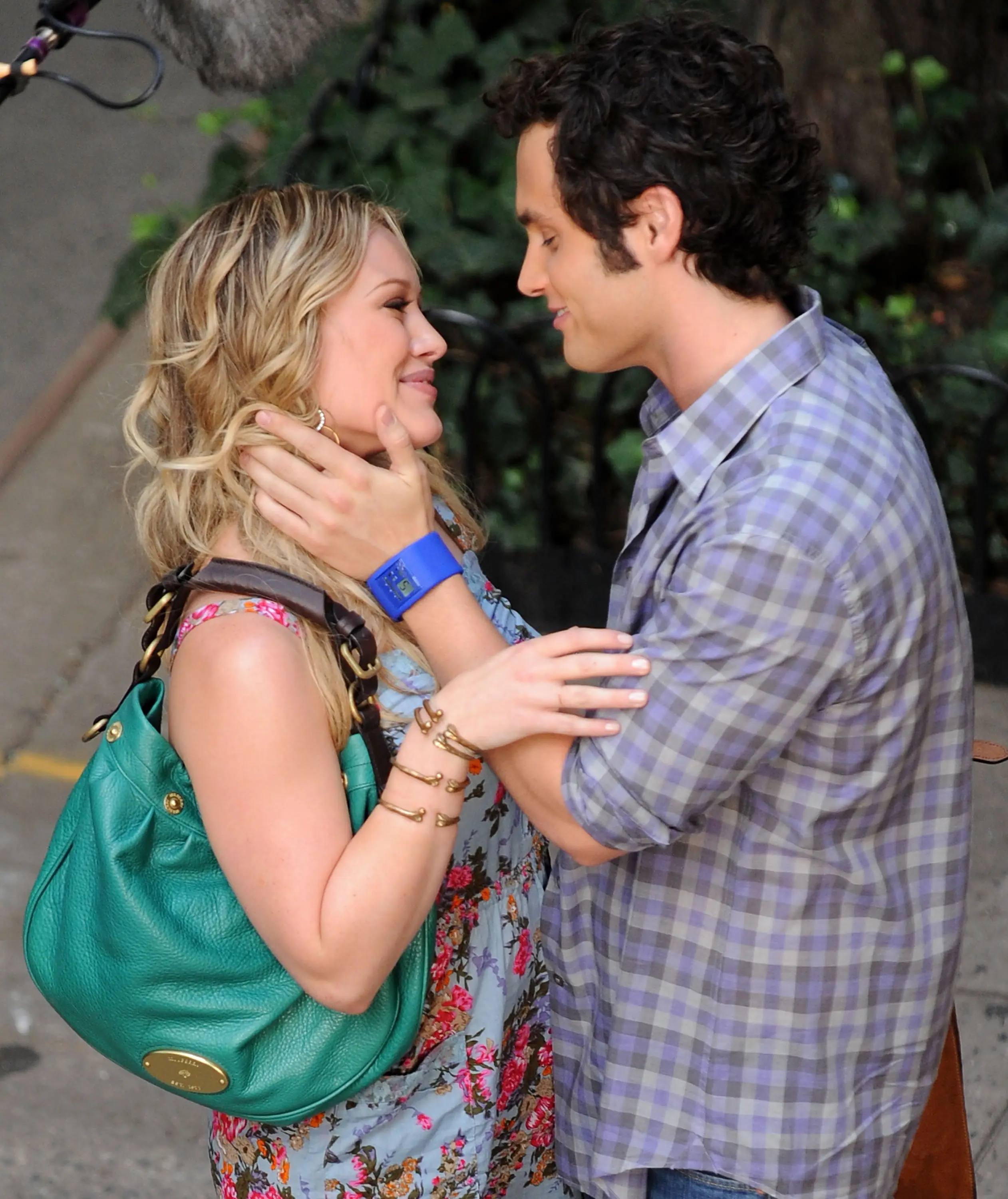 Duff's character is romantically linked to Penn Badgley's in the series (James Devaney/WireImage)