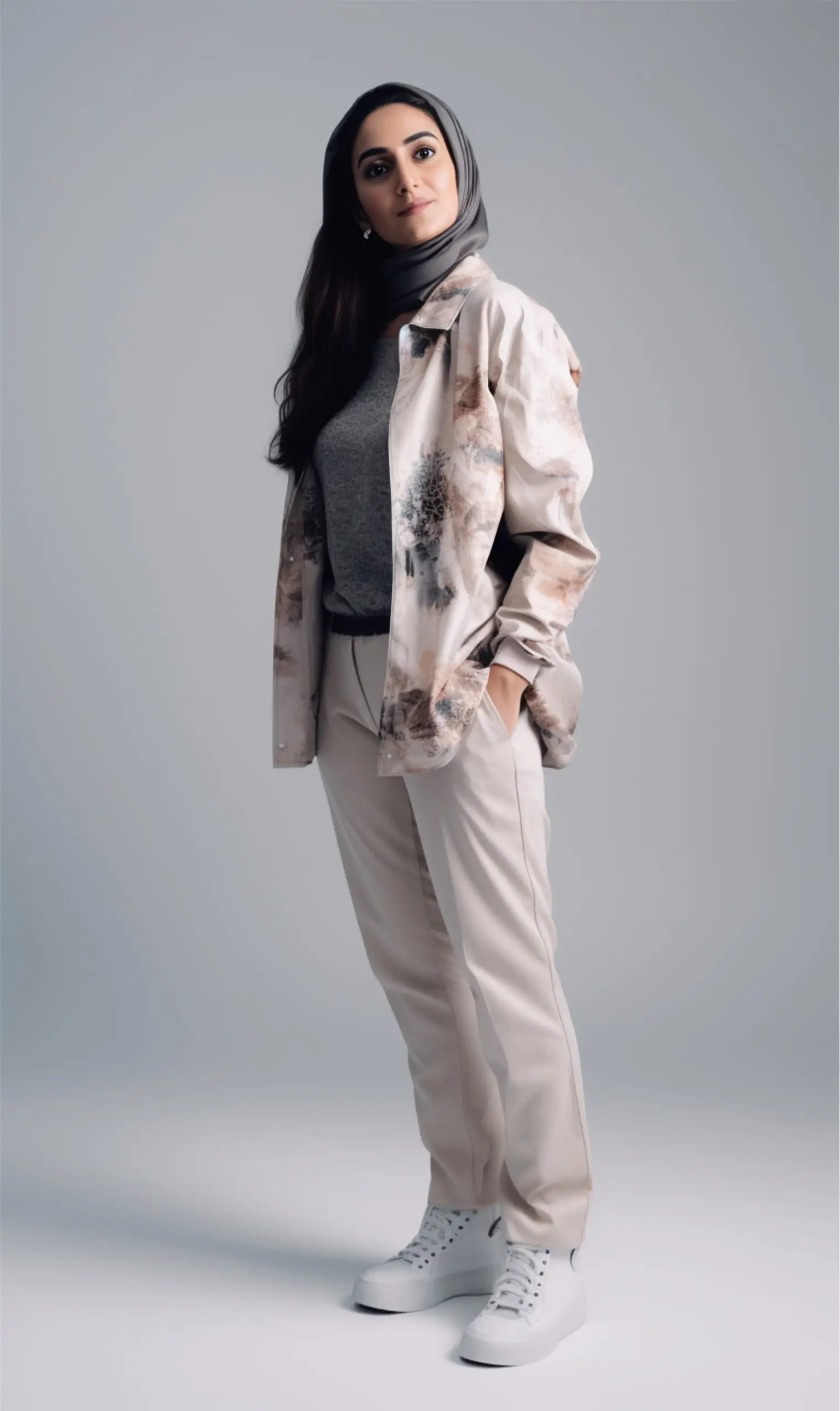 This AI image shows what a beautiful woman from Egypt might look like.