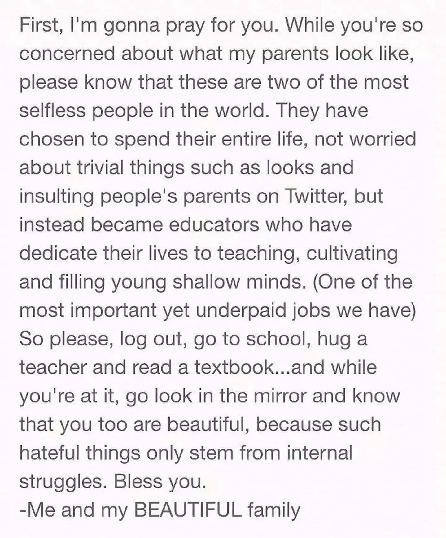 Zendaya confronted the troll (X/@zendaya)