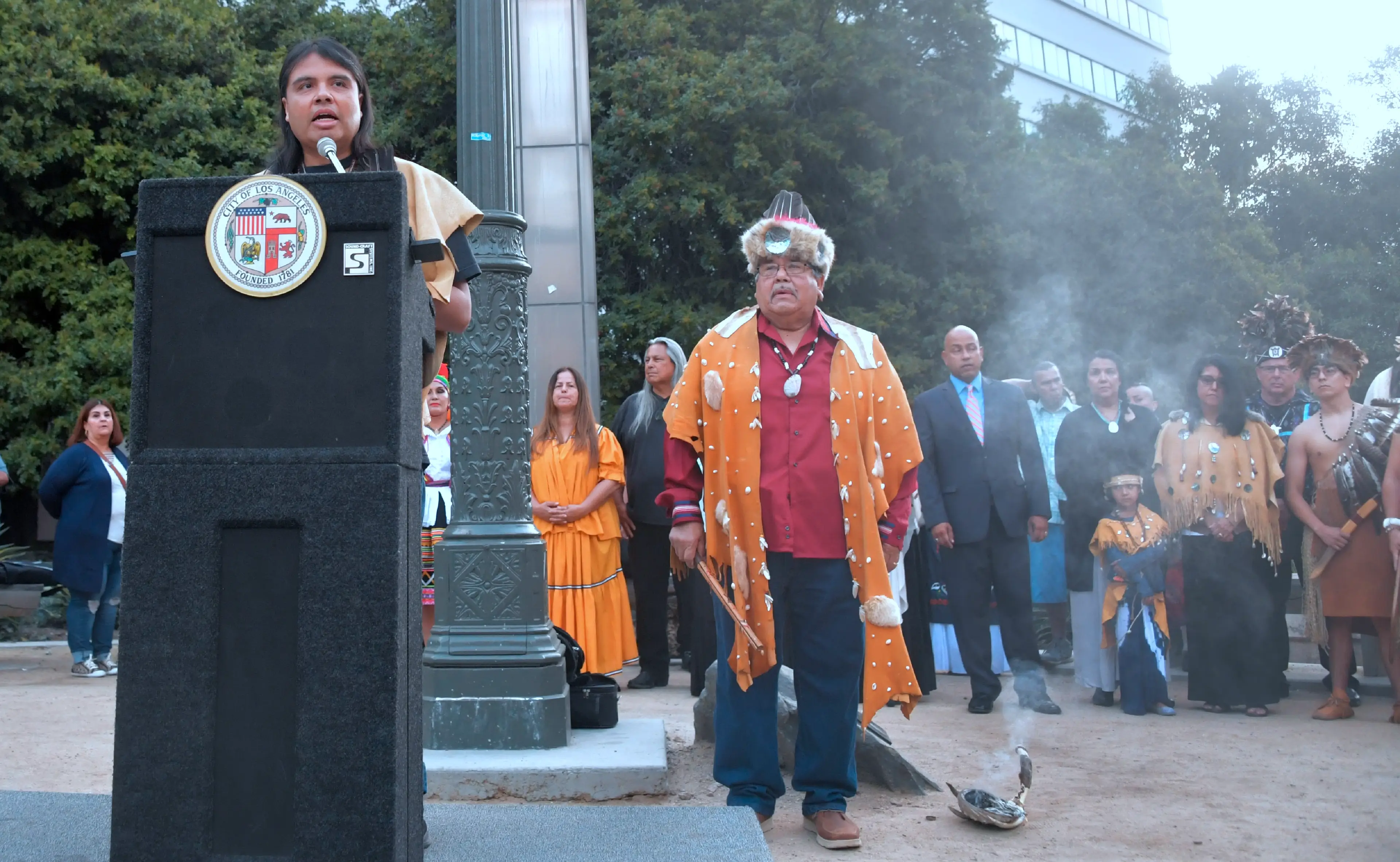 A spokesperson for the tribe spoke to press (FREDERIC J. BROWN/AFP via Getty Images)