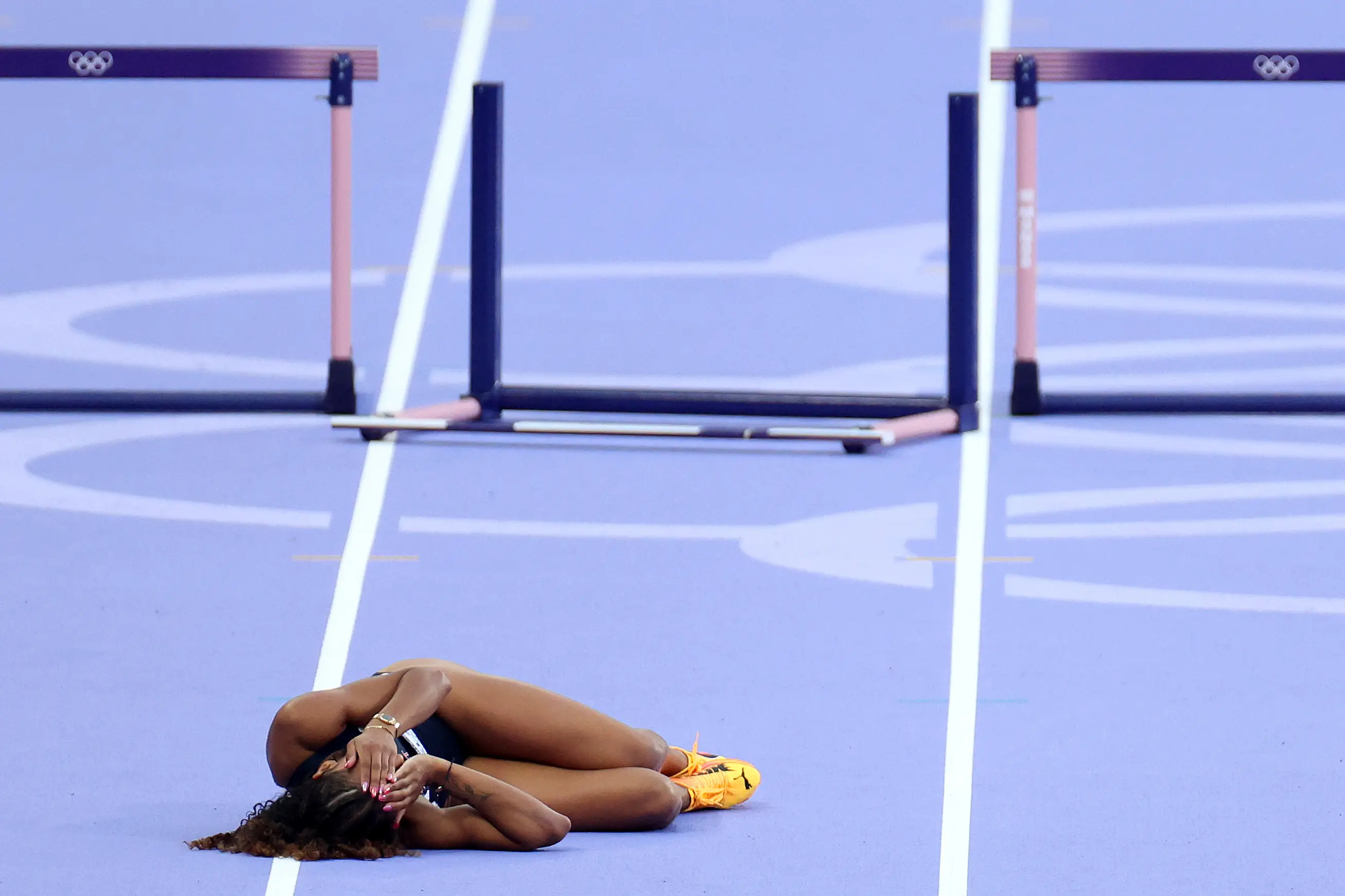 Lina tragically took a tumble on the track earlier this week. (Steph Chambers/Getty Images)