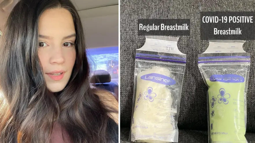 Mum's Breastmilk Turned Green After Testing Positive For Covid-19