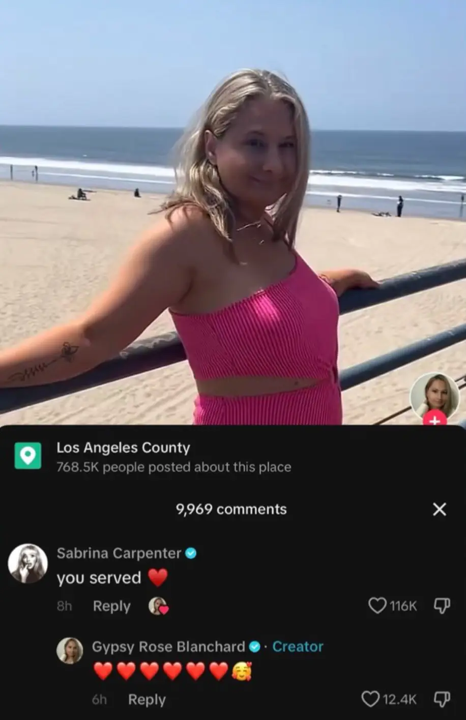 Fans are OBSESSED with this TikTok interraction. (TikTok/@gypsyblanchard.tiktok)